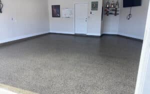 grey concrete Garage floor