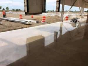 Industrial Concrete Polishing at worksite