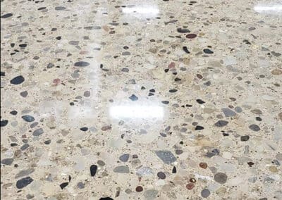Polished concrete and stone floor Florida