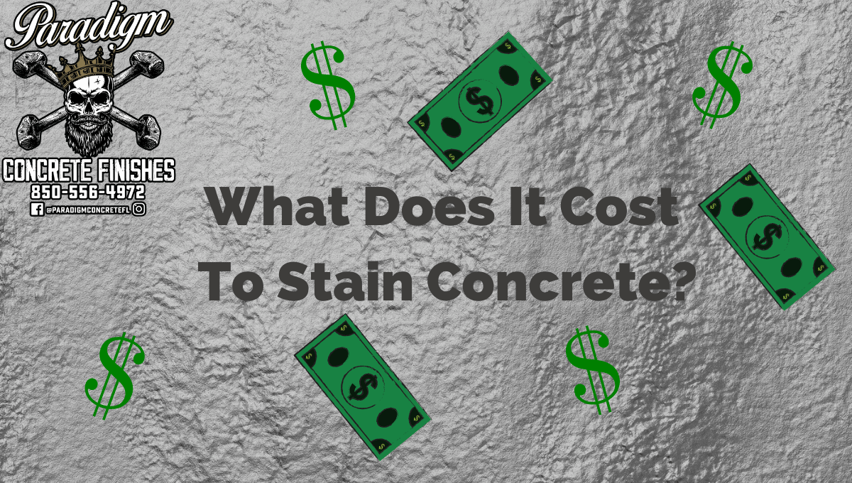 stained concrete price