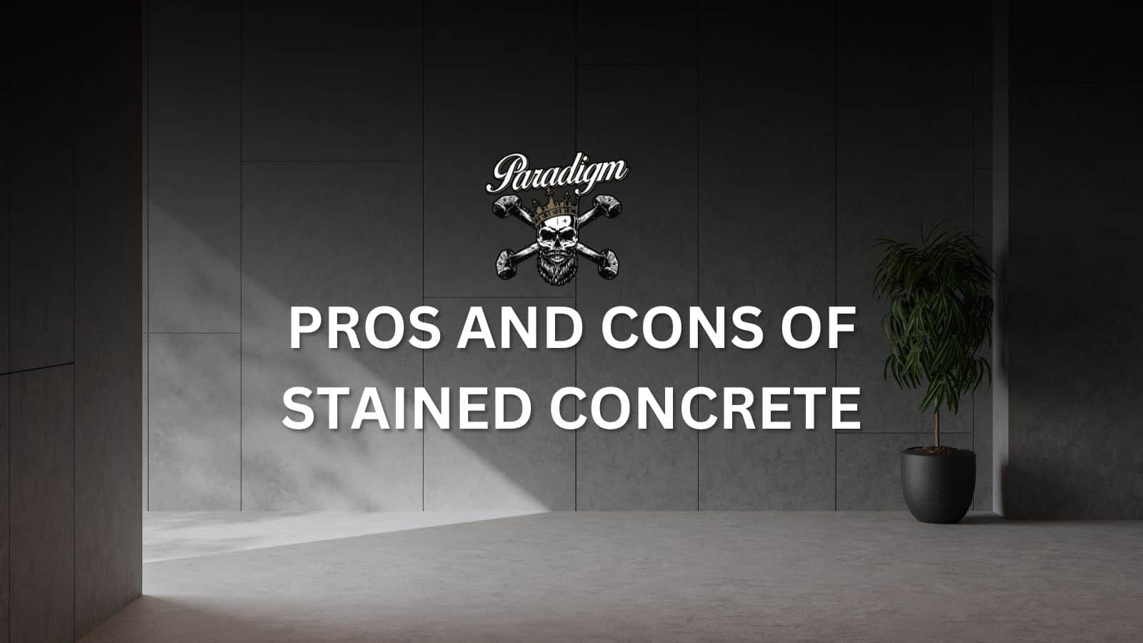pros and cons of stained concrete